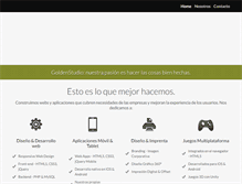 Tablet Screenshot of goldenstudio.es